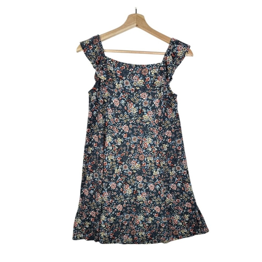 Loft Floral Print Sleeveless Mini‎ Dress size XXS Blue/Multicolor